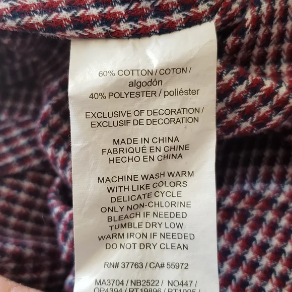 Penguin Heritage Slim Fit Flannel Shirt Sz XXL - Picture 5 of 7